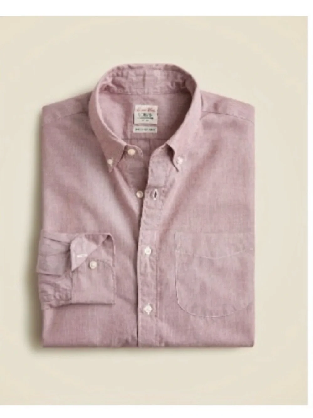J.Crew Mens Classic Button-Down Oxford Shirt - Pink